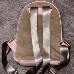 Stylish Pink and Tan Backpack Juicy!